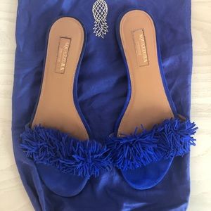 Aquazzura Wild Thing’ Blue Sandals